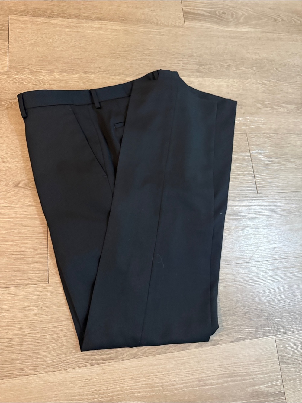 Express Men's Black Dress Pants - Slim Tailored Fit